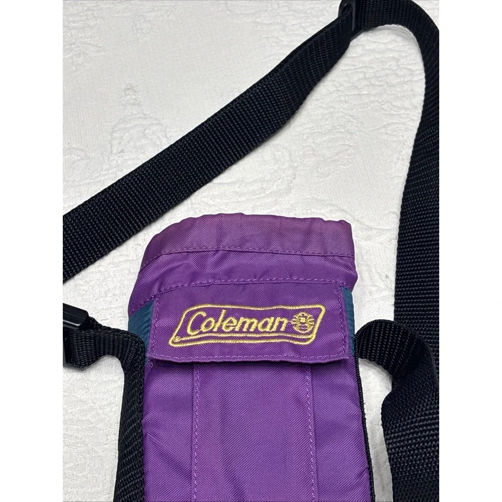 Vintage Coleman Purple Hip Waist Hiking Pack Water Bottle Holder Pocket 90's Y2K